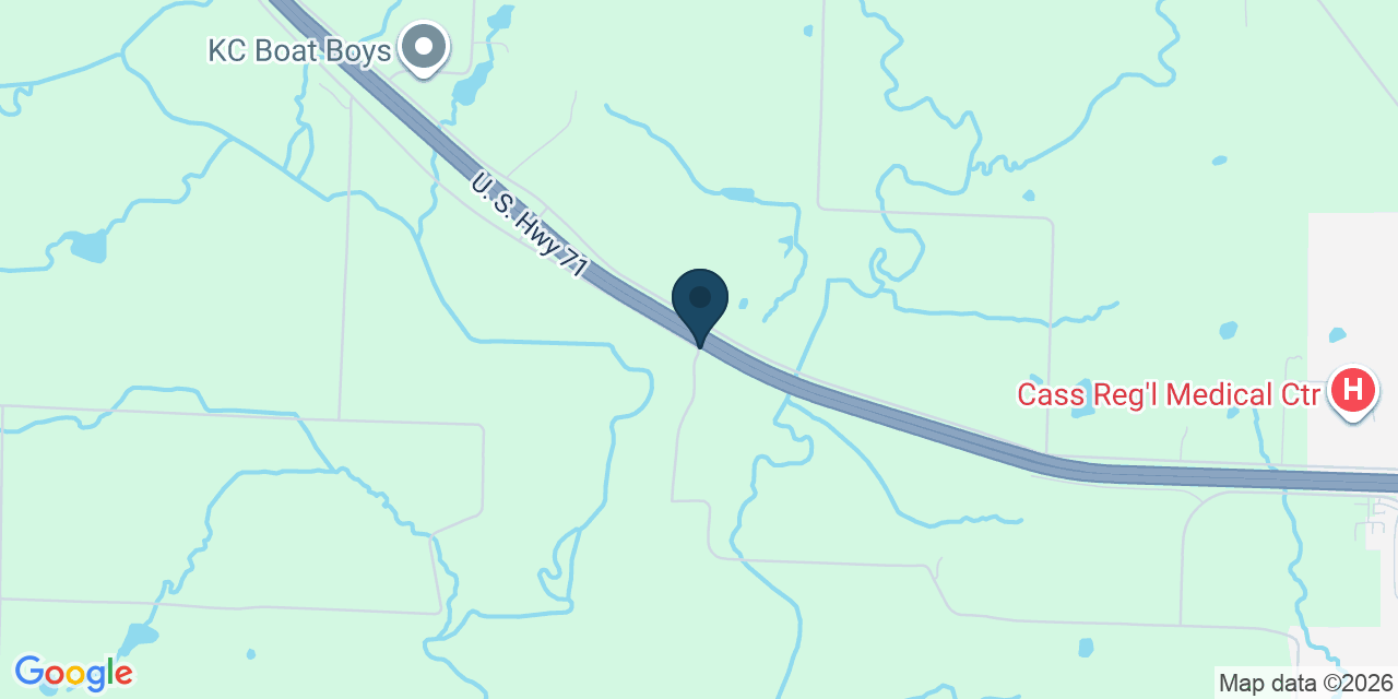 Map showing Peculiar, Cass County, MO