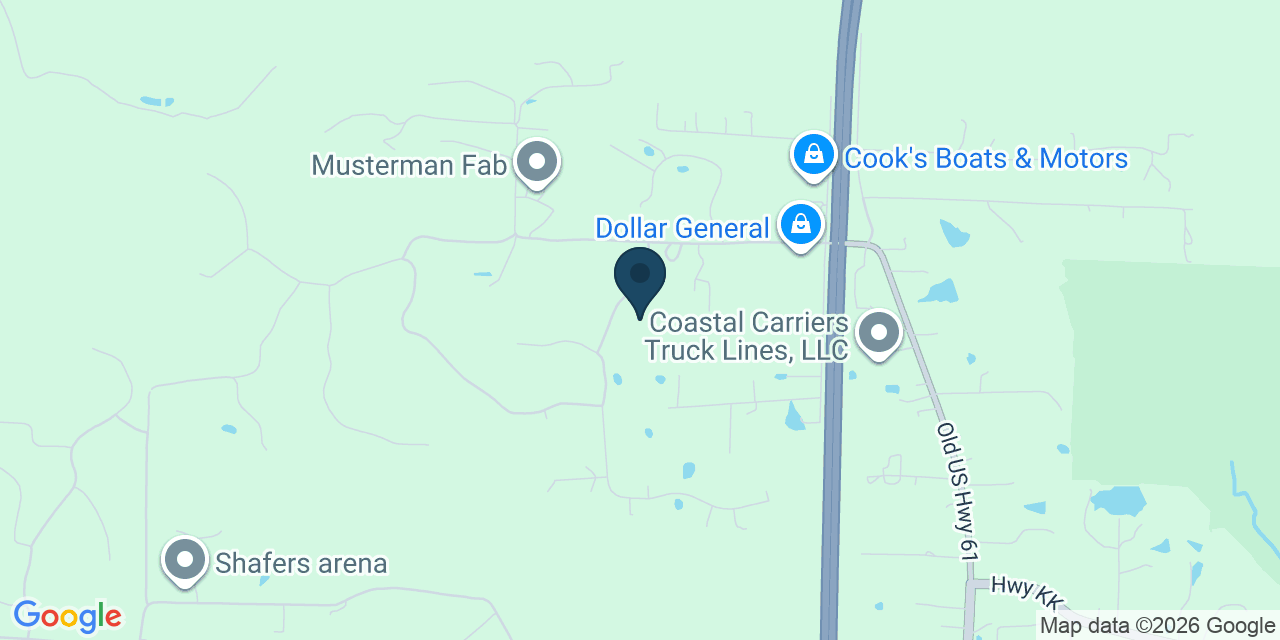 Map showing Lincoln County, MO