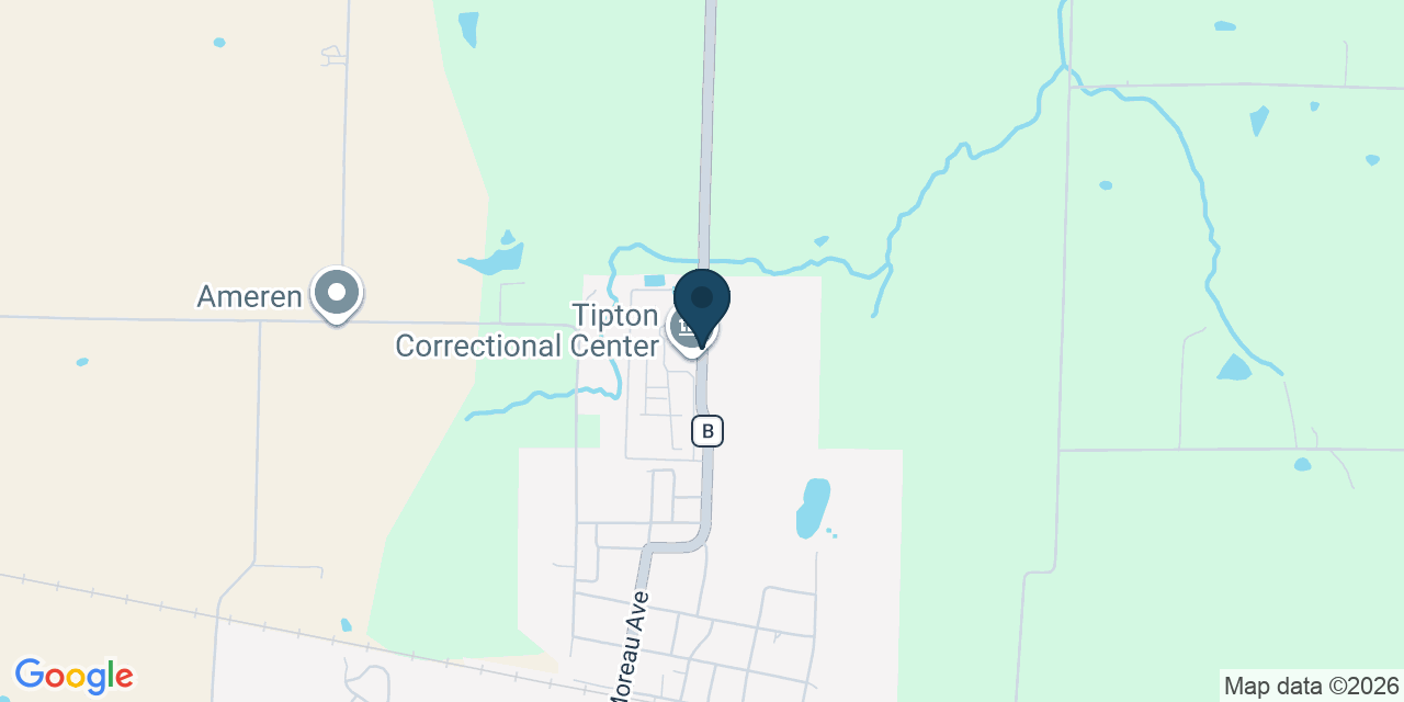 Map showing Moniteau County, MO