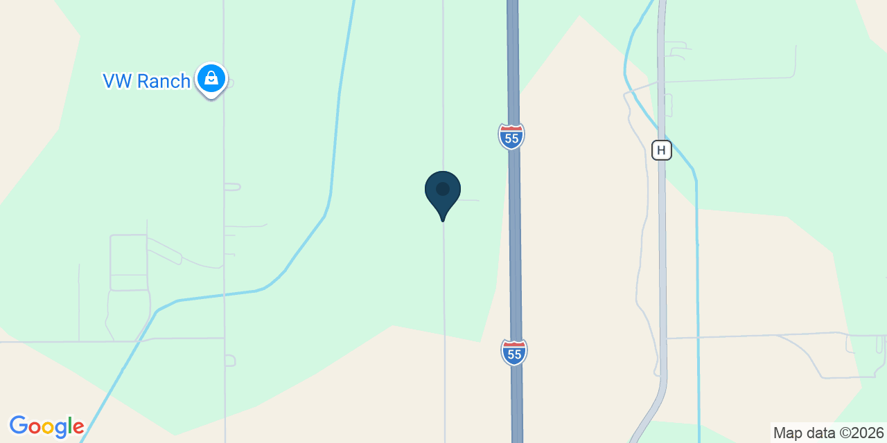 Map showing Benton, Scott County, MO