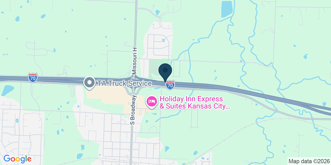 Map showing Jackson County, MO