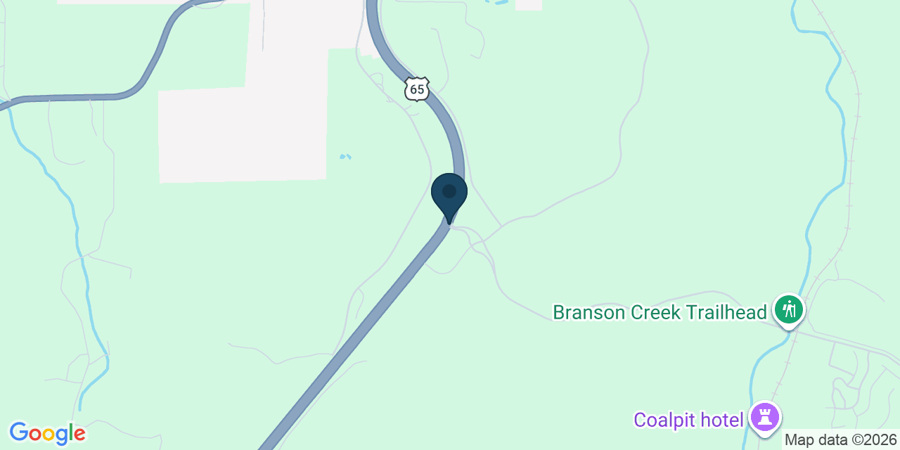 Map showing Hollister, Taney County, MO
