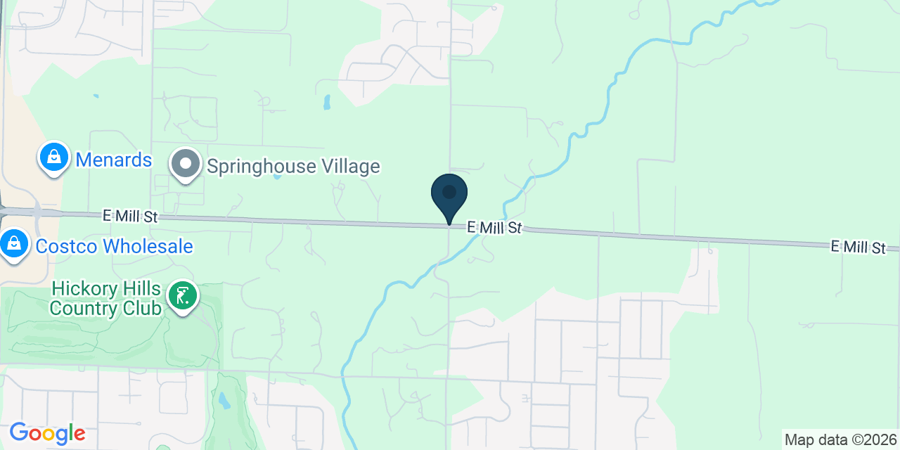 Map showing Springfield, Greene County, MO