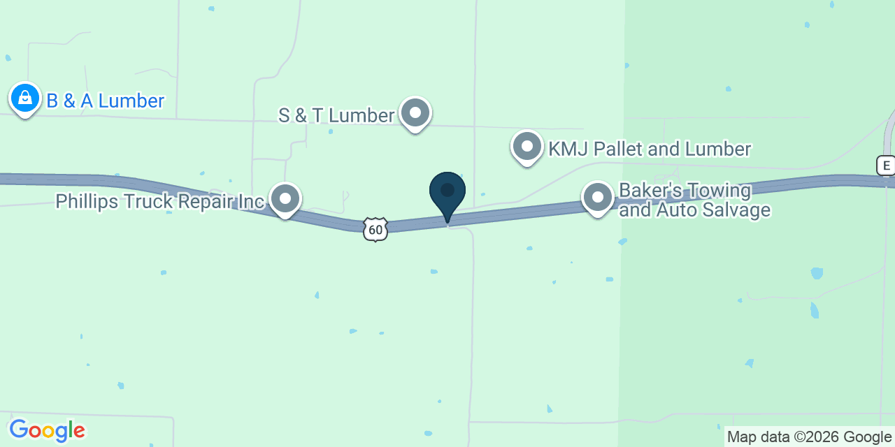 Map showing Birch Tree, Shannon County, MO
