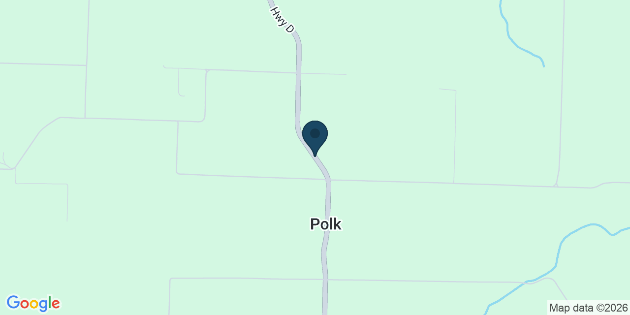 Map showing Polk, Polk County, MO