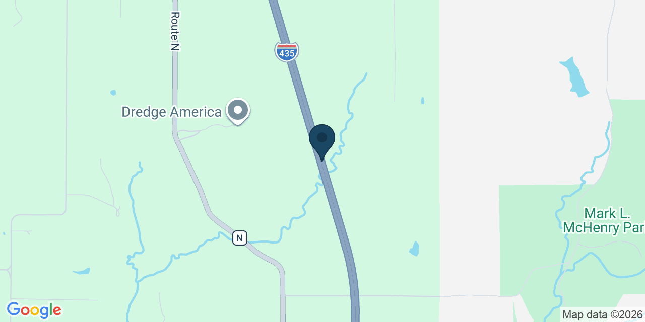 Map showing Platte County, MO