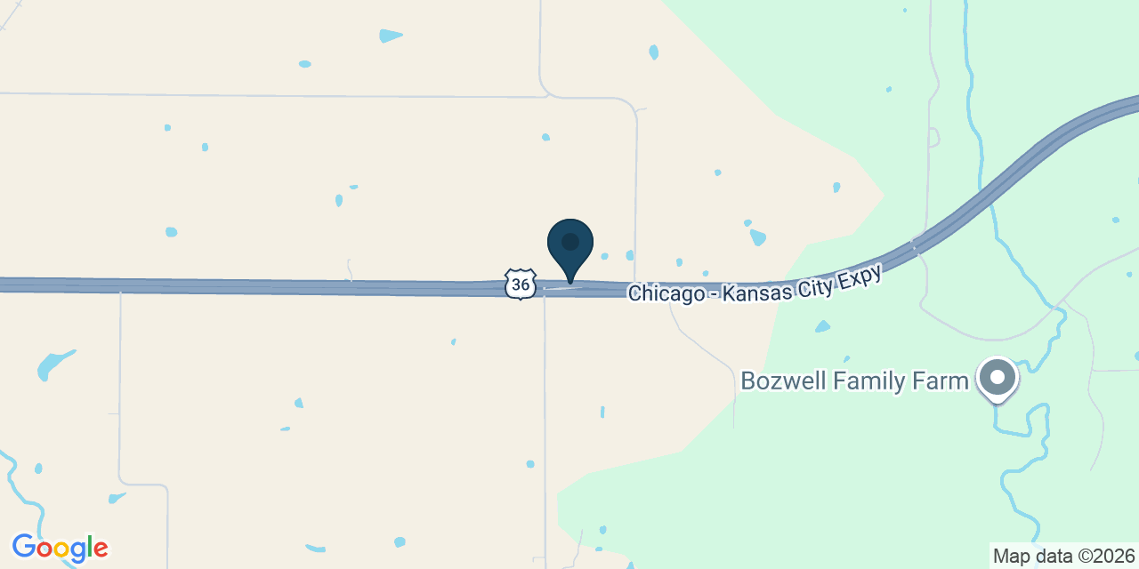 Map showing Monroe City, Marion County, MO