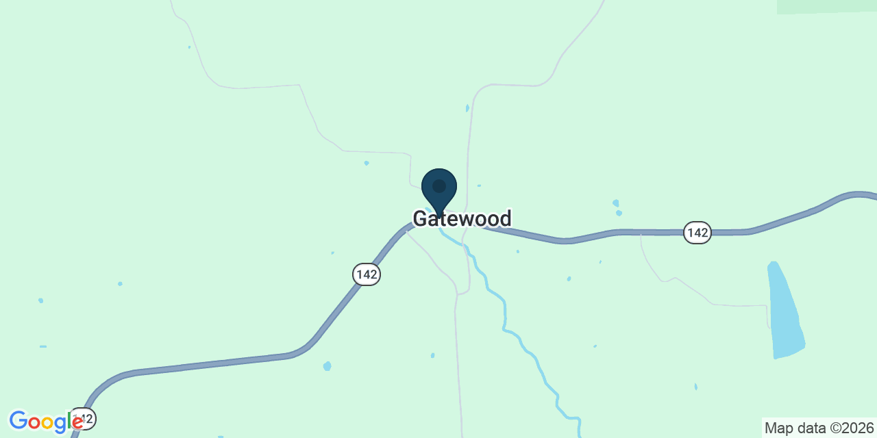 Map showing Gatewood, Ripley County, MO