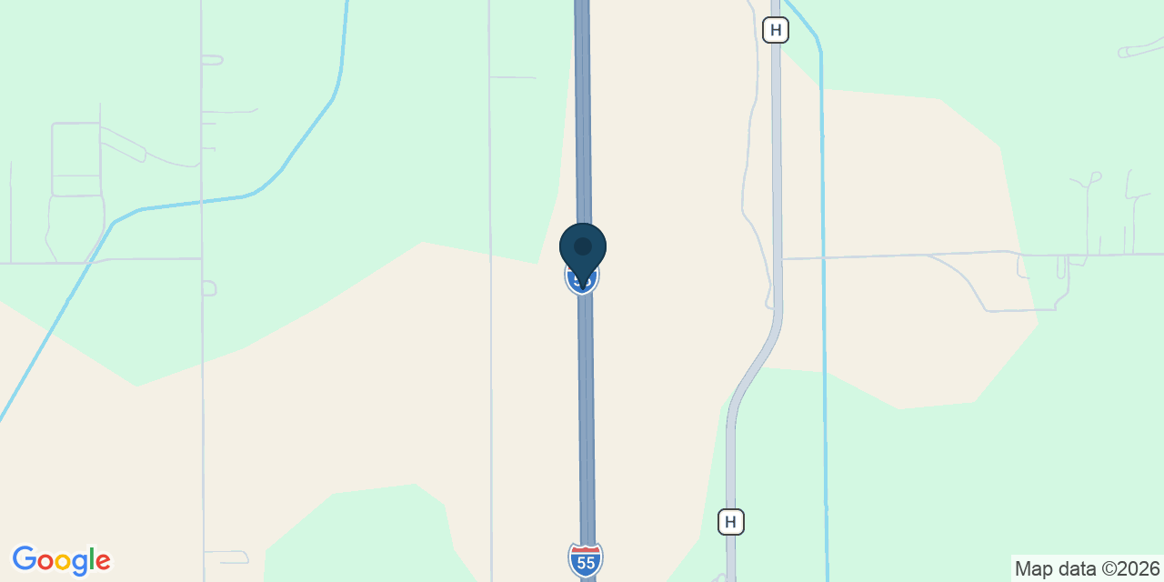 Map showing Malden, Scott County, MO