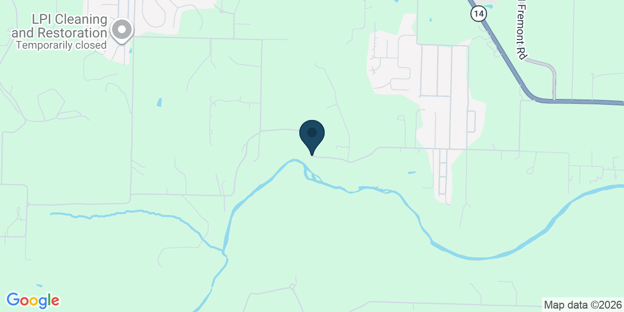 Map showing Ozark, Christian County, MO