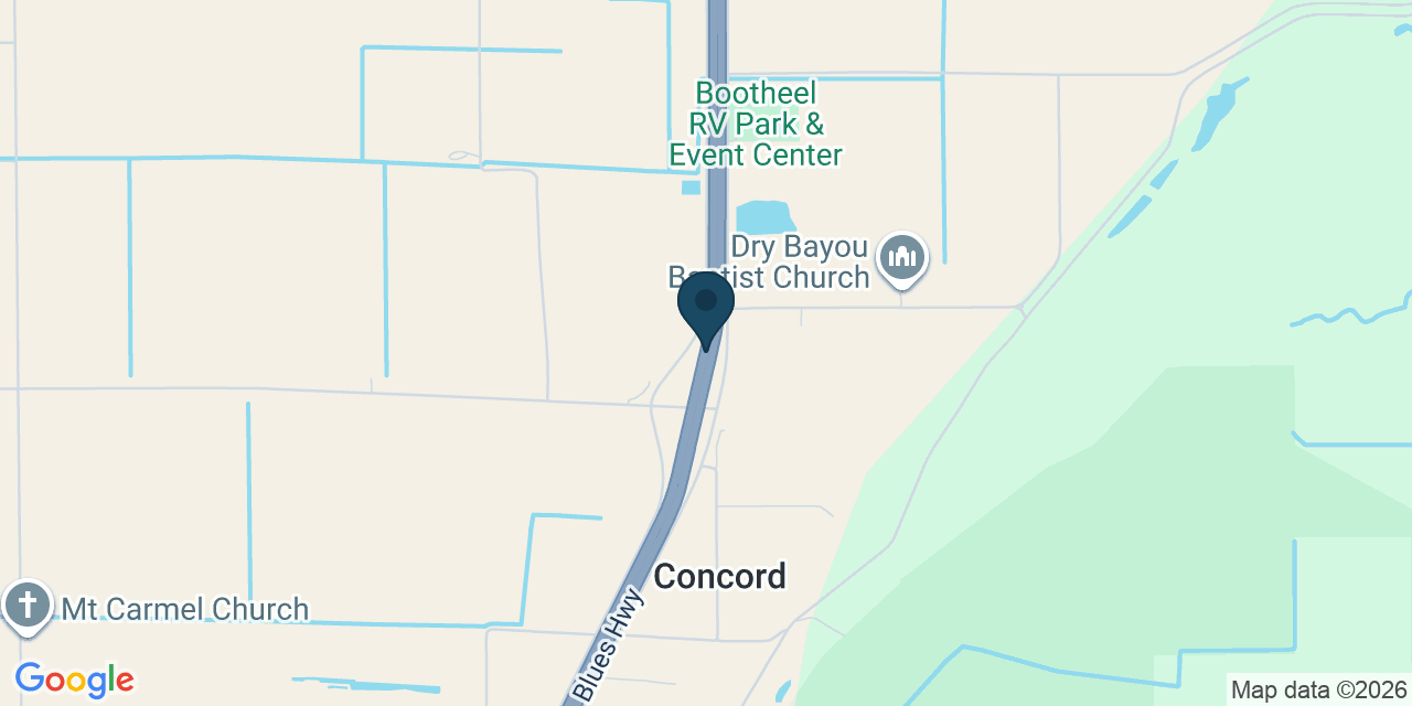 Map showing Pemiscot County, MO