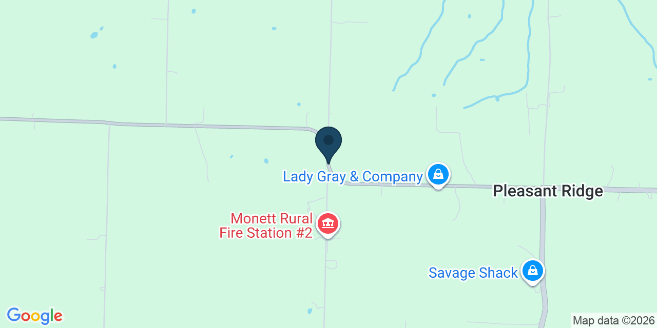 Map showing Monett, Barry County, MO