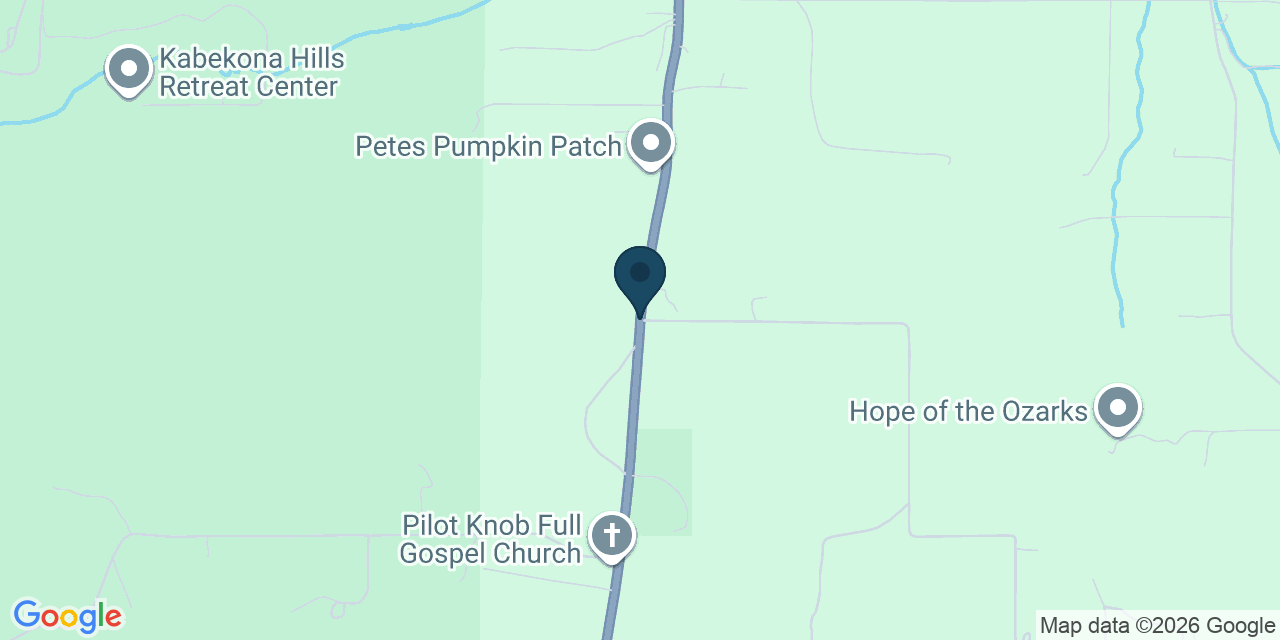 Map showing Rolla, Phelps County, MO