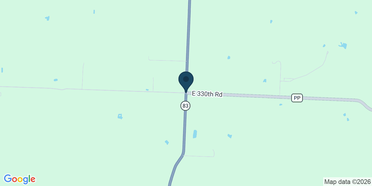 Map showing Rondo, Polk County, MO