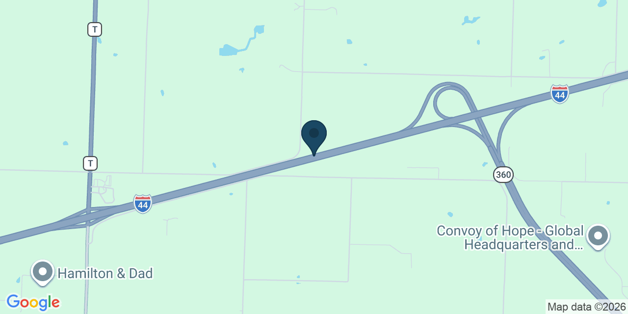 Map showing Springfield, Greene County, MO