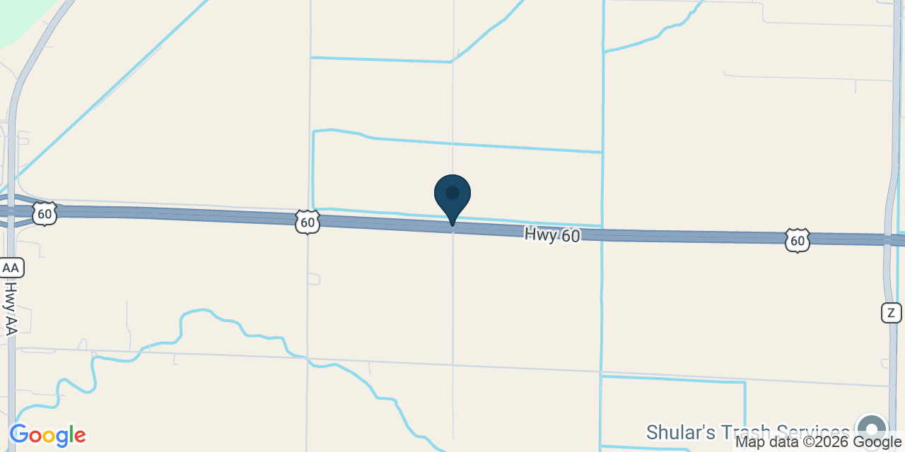 Map showing Poplar Bluff, Butler County, MO