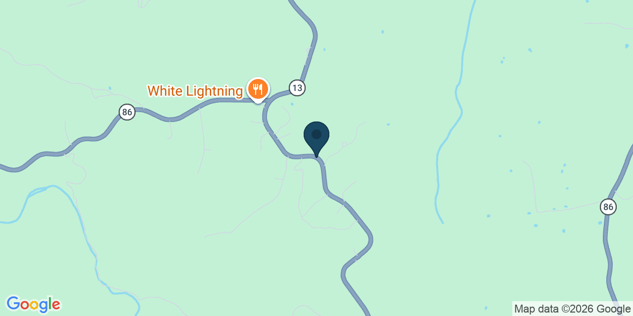 Map showing Blue Eye, Stone County, MO