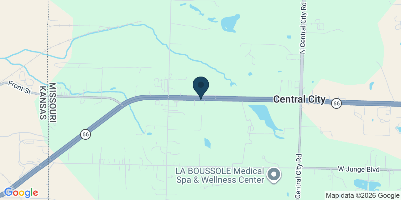 Map showing Joplin, Jasper County, MO