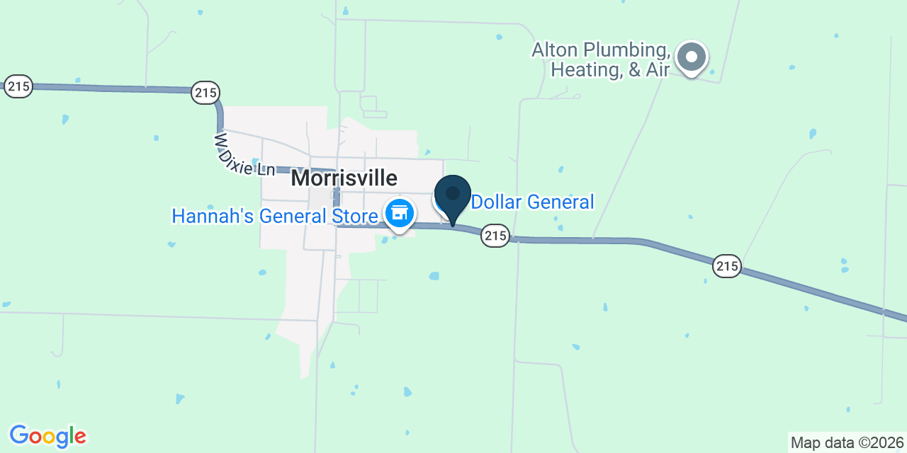 Map showing Morrisville, Polk County, MO