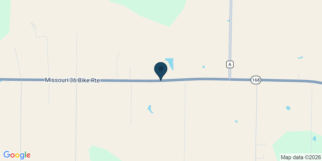 Map showing Palmyra, Marion County, MO