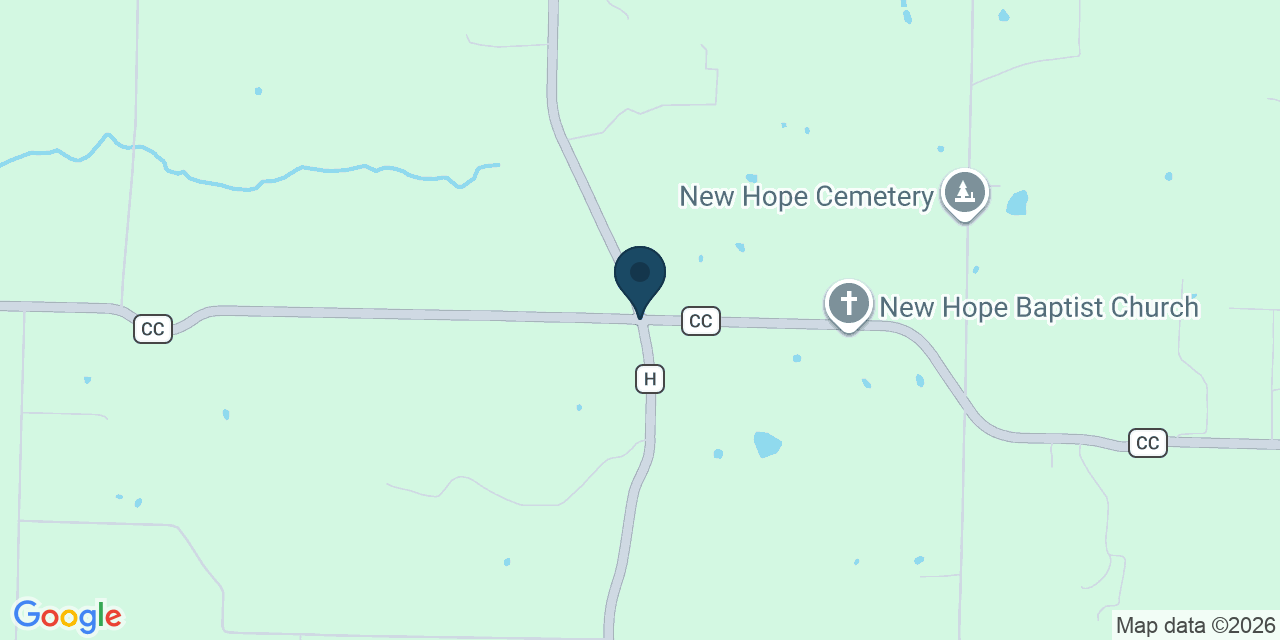 Map showing Pleasant Hope, Greene County, MO