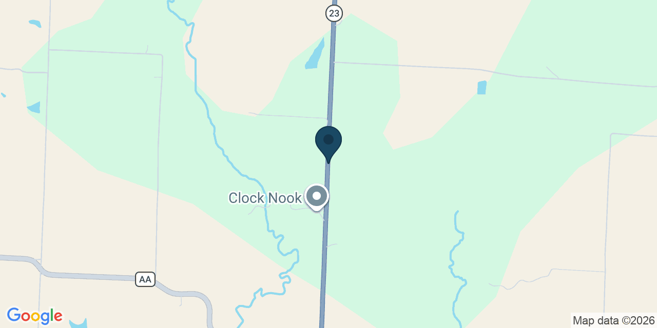 Map showing Alma, Lafayette County, MO