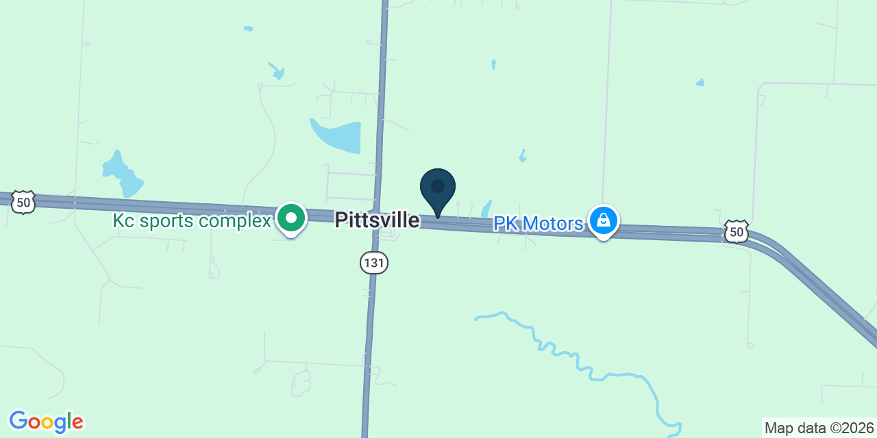 Map showing Johnson County, MO