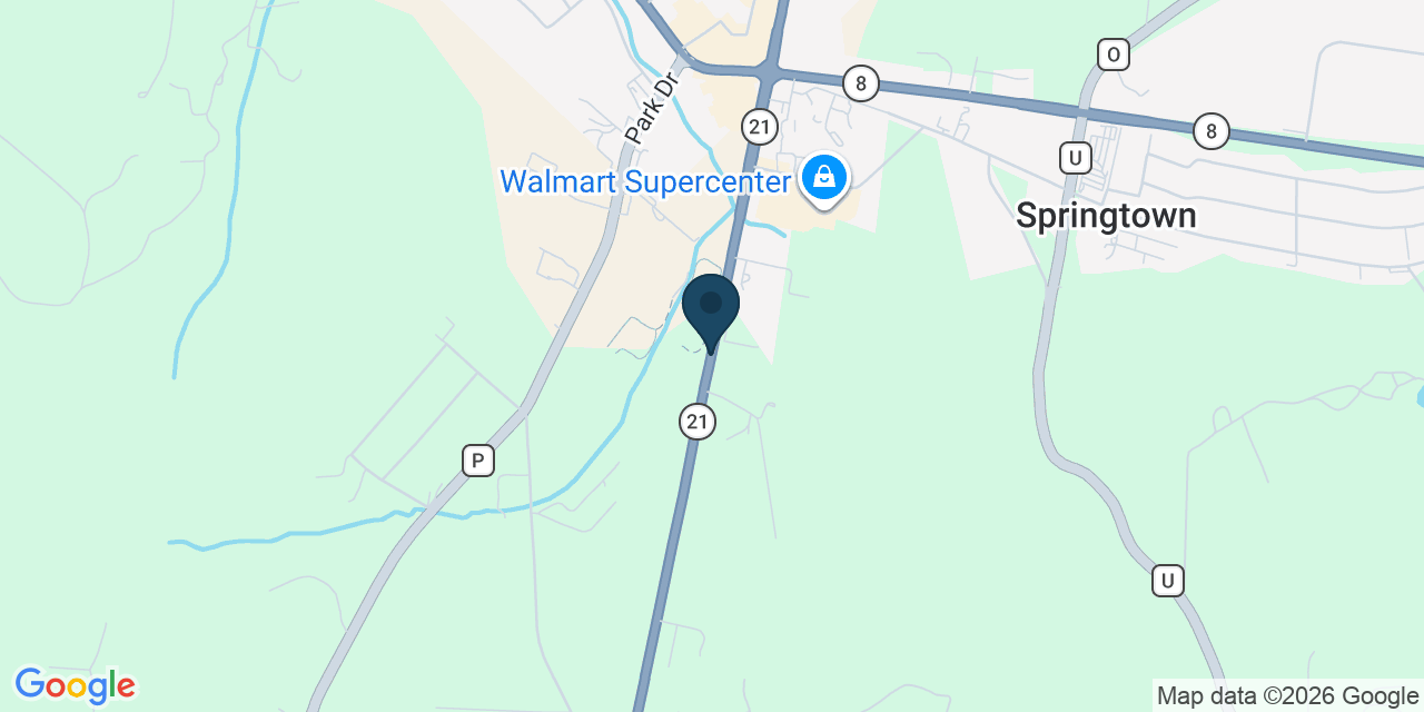 Map showing Washington County, MO