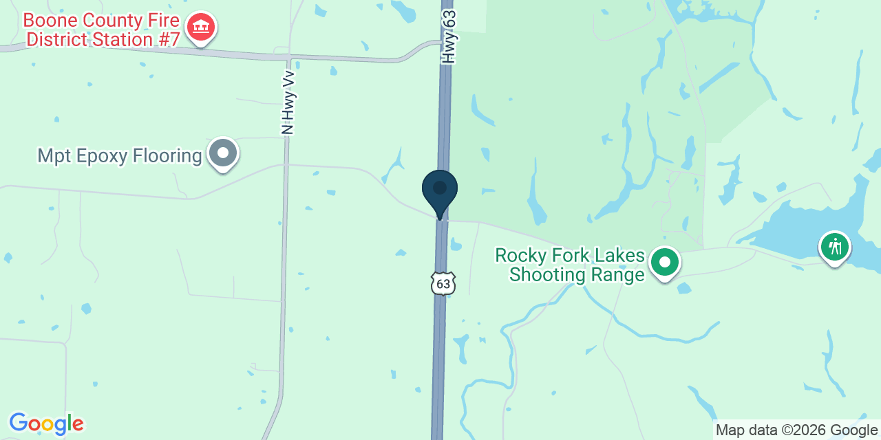 Map showing Boone County, MO