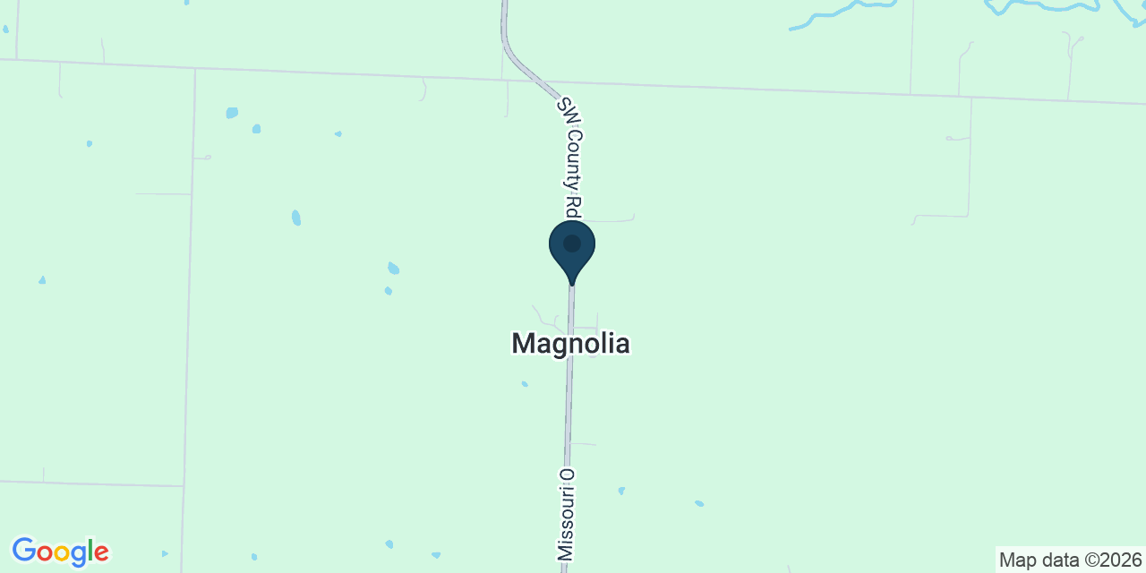 Map showing Holden, Johnson County, MO