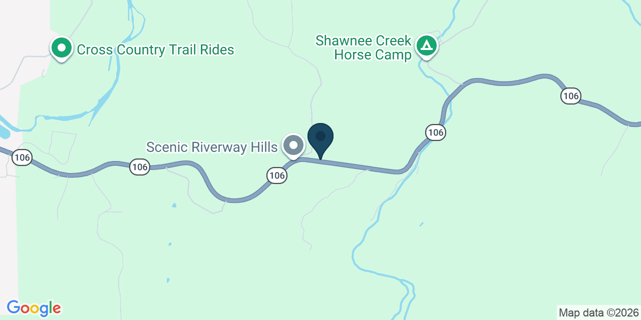 Map showing Eminence, Shannon County, MO