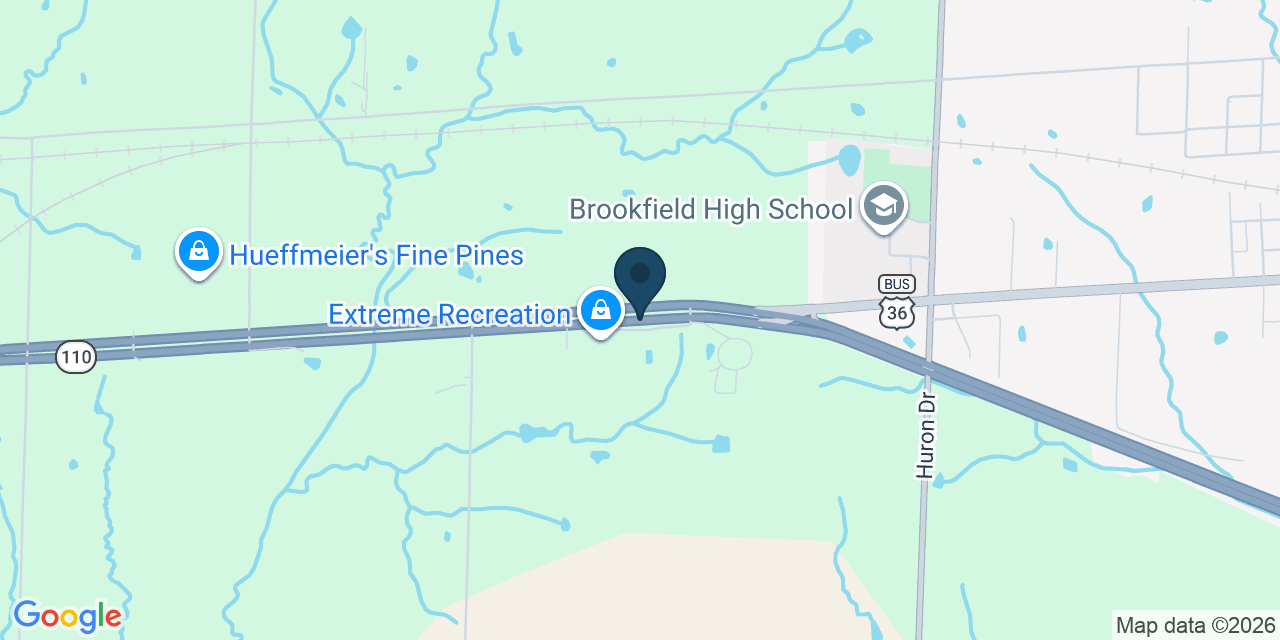 Map showing Marceline, Linn County, MO