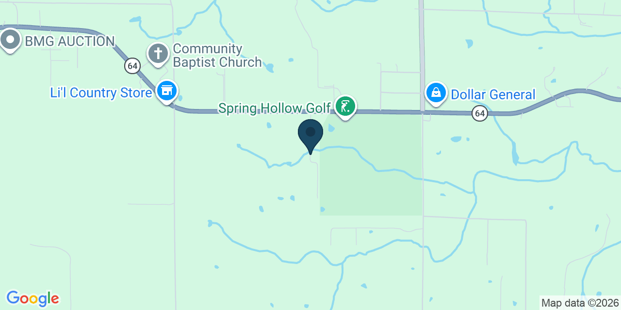 Map showing Lebanon, Laclede County, MO