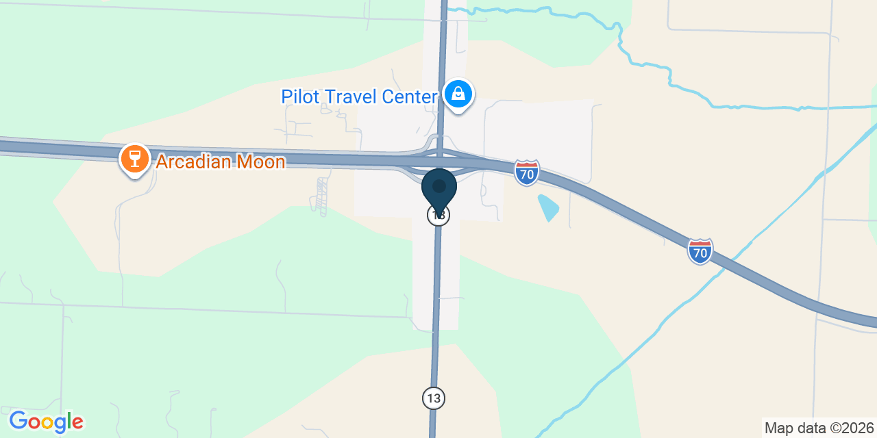 Map showing Lafayette County, MO