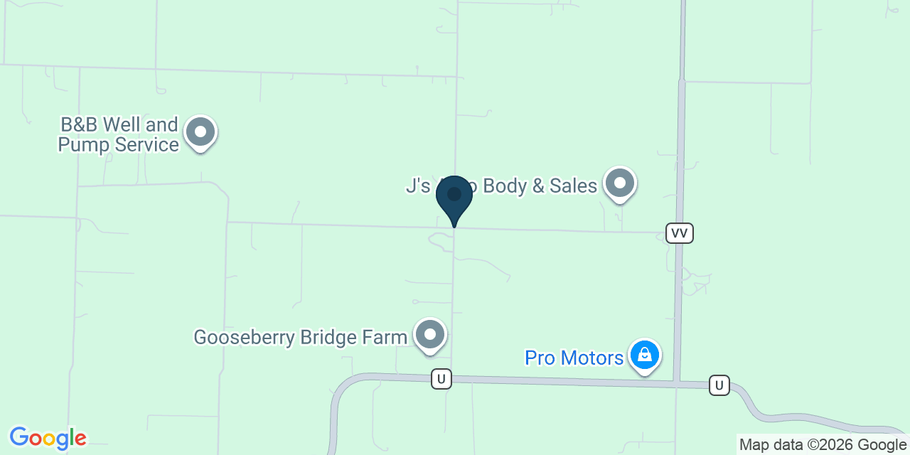 Map showing Rogersville, Christian County, MO