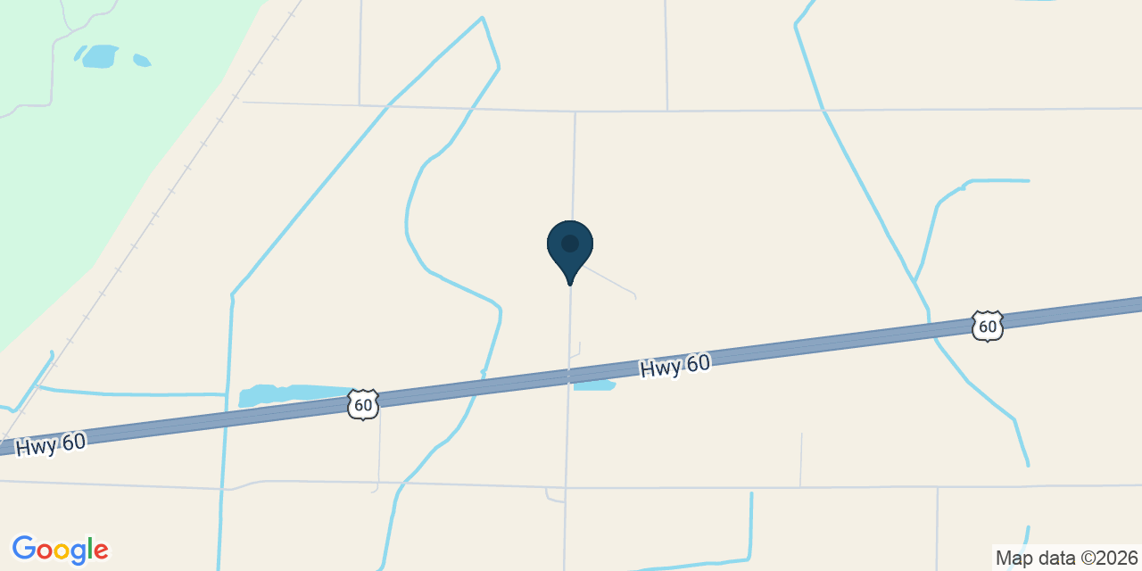 Map showing Dexter, Stoddard County, MO