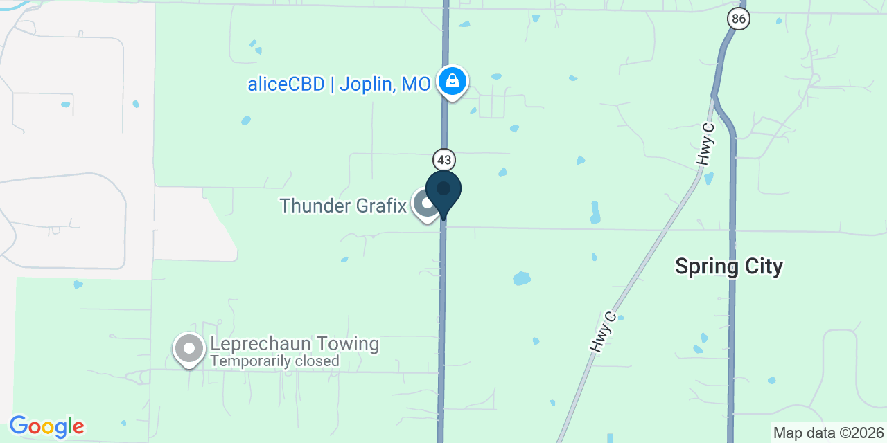 Map showing Joplin, Newton County, MO