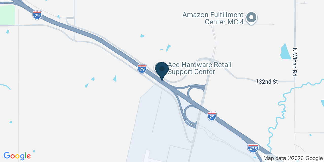Map showing Platte County, MO