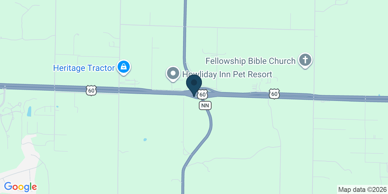 Map showing Rogersville, Greene County, MO