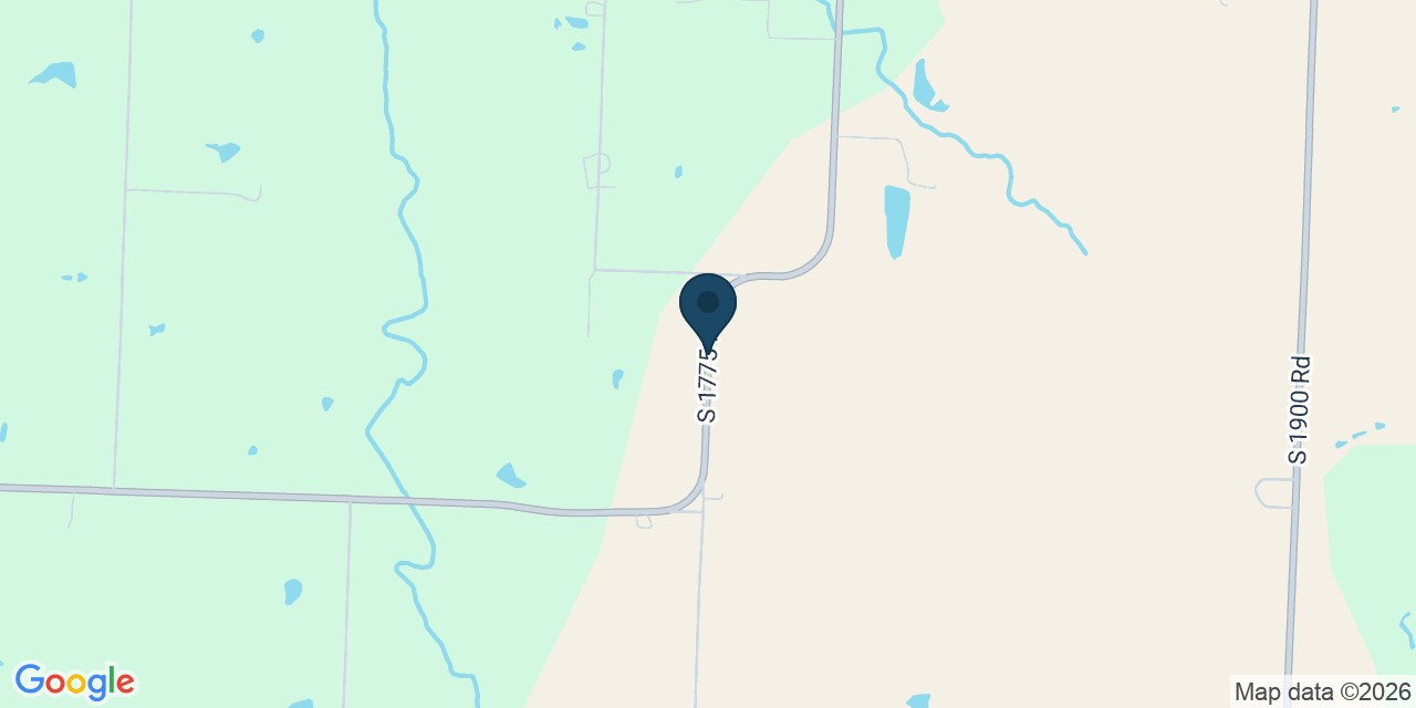 Map showing Nevada, Vernon County, MO