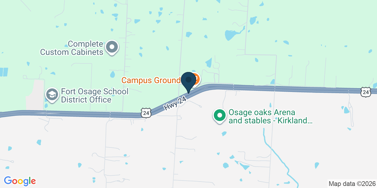 Map showing Jackson County, MO