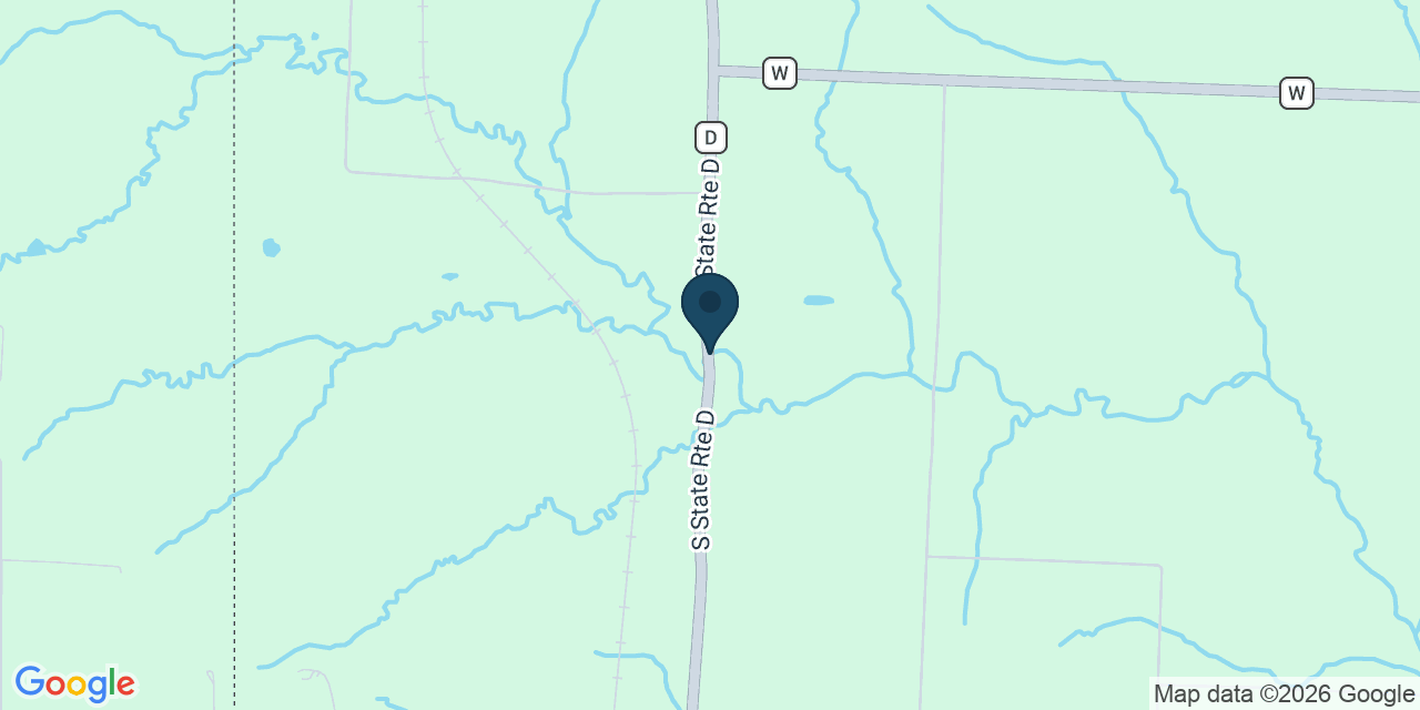 Map showing Cass County, MO
