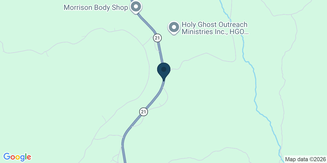 Map showing Ellington, Reynolds County, MO