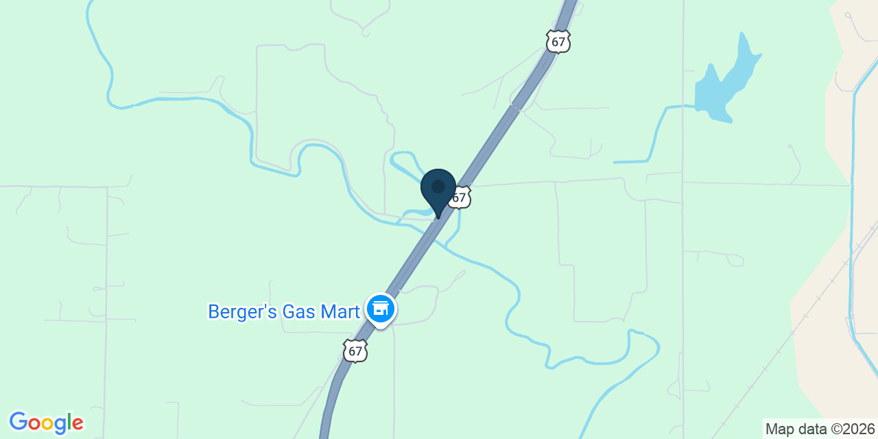 Map showing Poplar Bluff, Butler County, MO