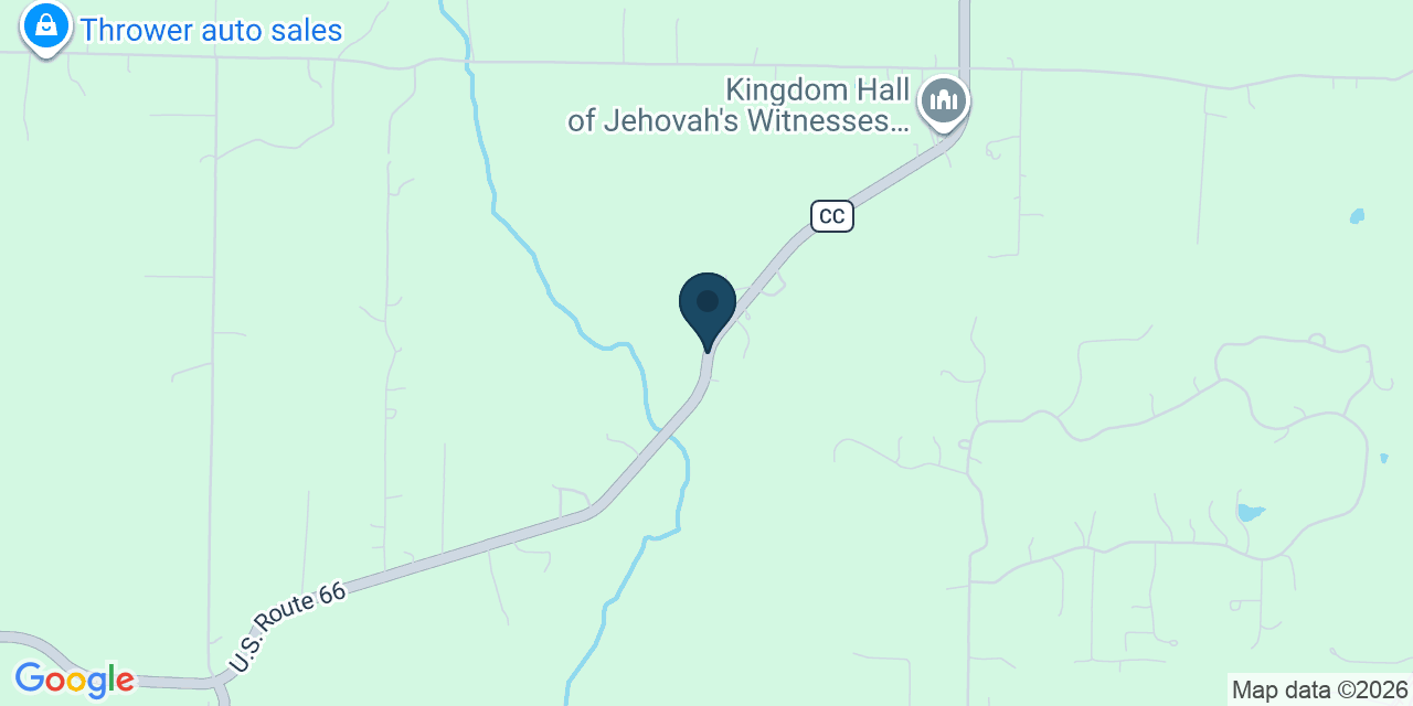 Map showing Niangua, Webster County, MO