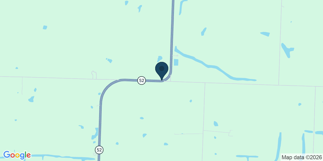 Map showing St Clair County, MO