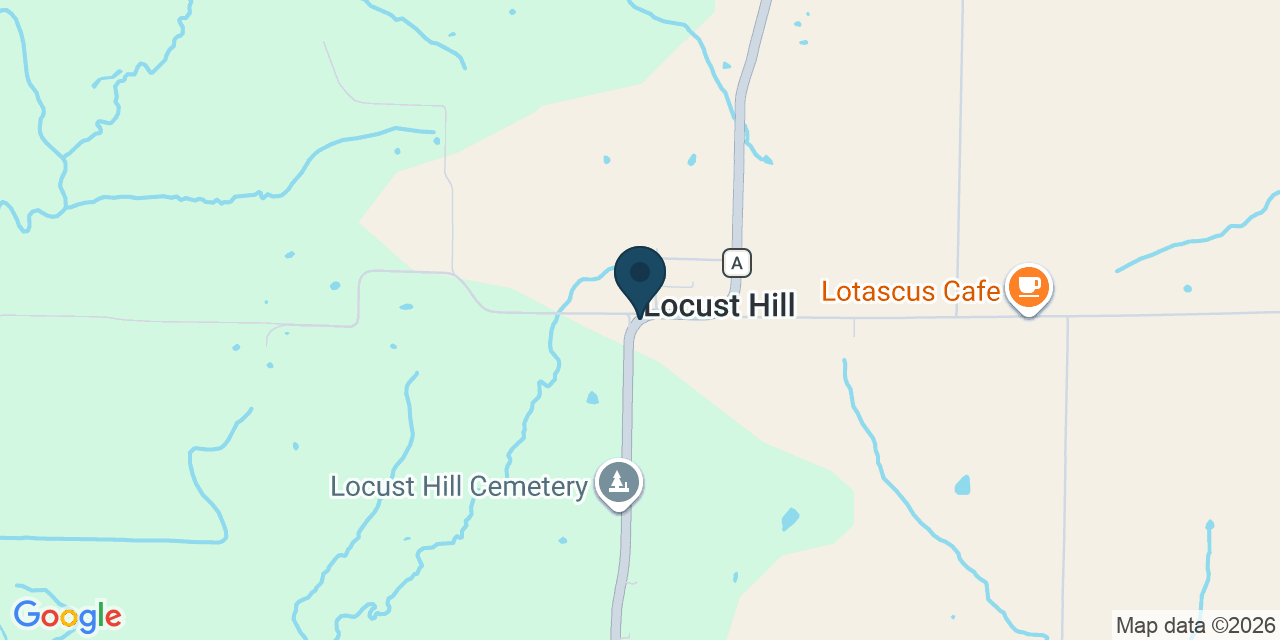 Map showing Hurdland, Knox County, MO