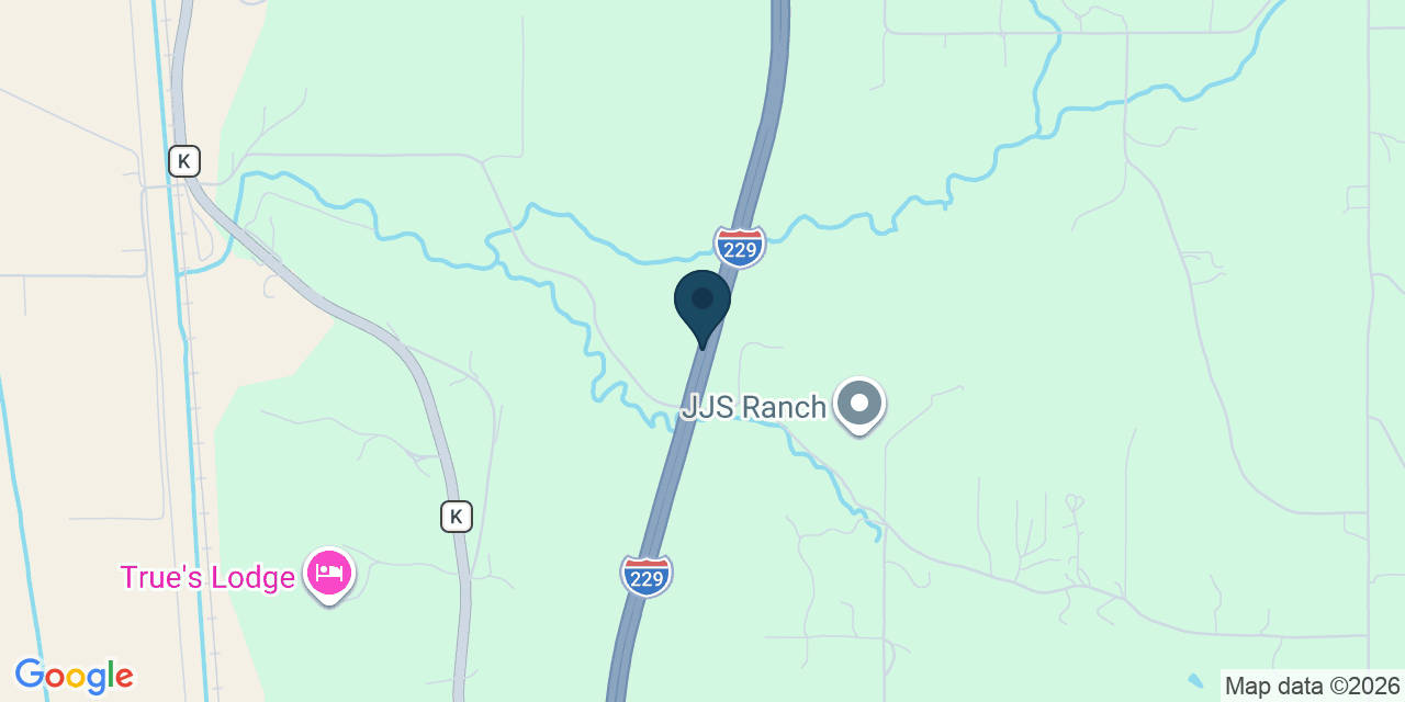 Map showing St. Joseph, Andrew County, MO