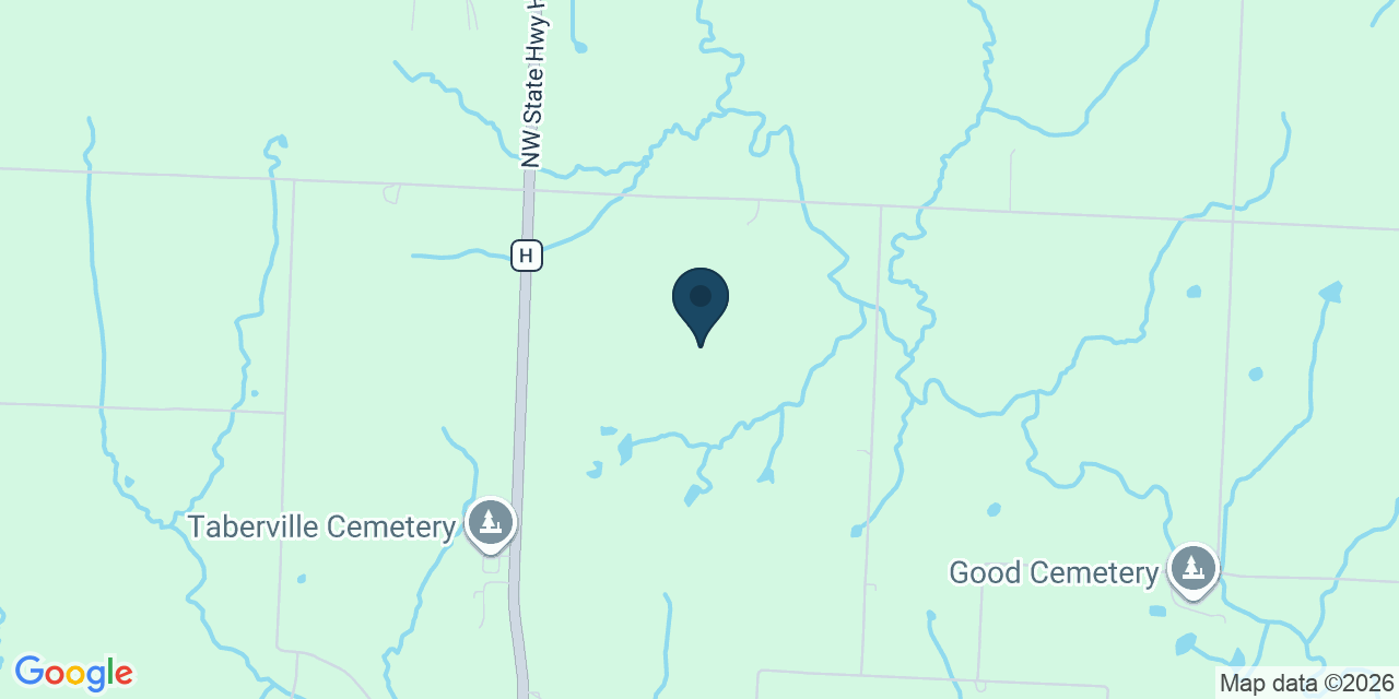 Map showing Pierce City, Lawrence County, MO