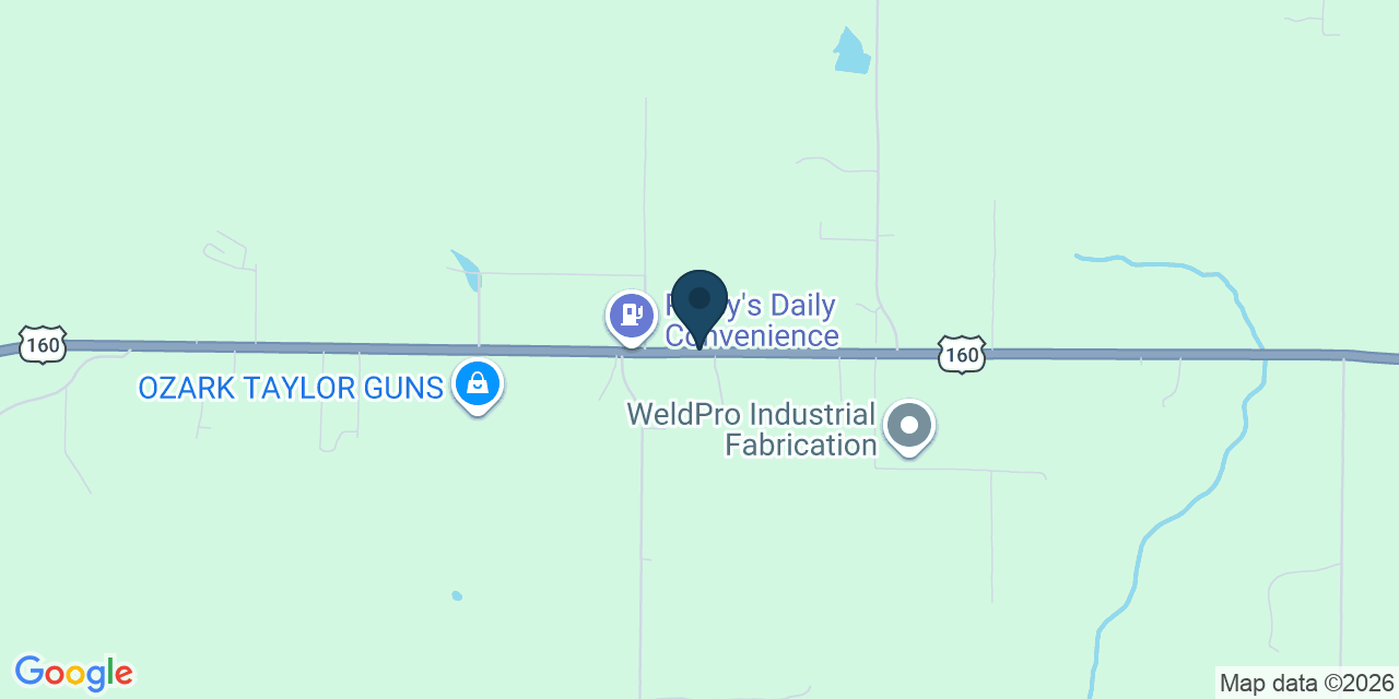 Map showing Doniphan, Ripley County, MO